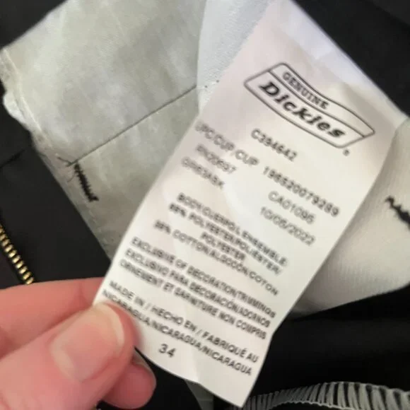 Dickies Sz 34x13 Black Work Shorts Knee Length Like New - Picture 7 of 8